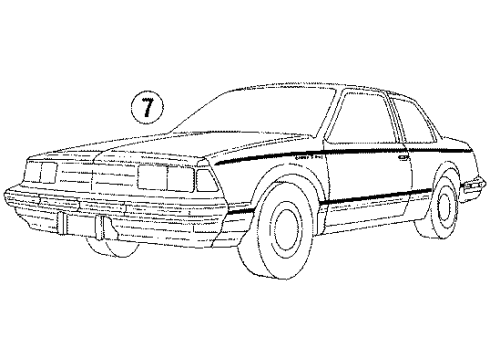 1989 Buick Century Stripe Tape Diagram