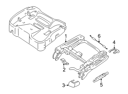 1999 Pontiac Grand Am Rear Cover, Front Diagram for 22614170