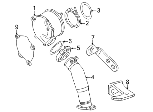 2025 Chevy Silverado 3500 HD Turbocharger & Components Diagram 5 - Thumbnail