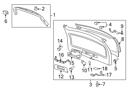 2014 GMC Acadia Switch Diagram for 23423750