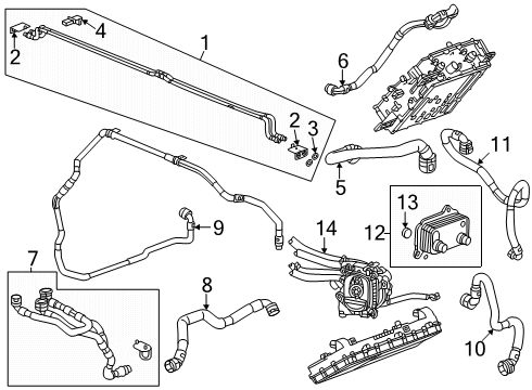 2024 GMC Hummer EV SUV Hoses, Lines & Pipes Diagram