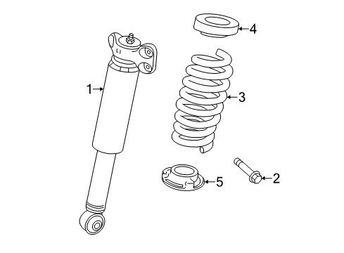 2014 Cadillac ATS Shocks & Components Diagram