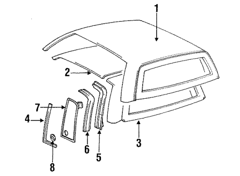 1990 Buick Skylark Vinyl Roof Diagram