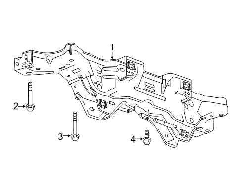 2025 Chevy Malibu Suspension Mounting - Rear Diagram
