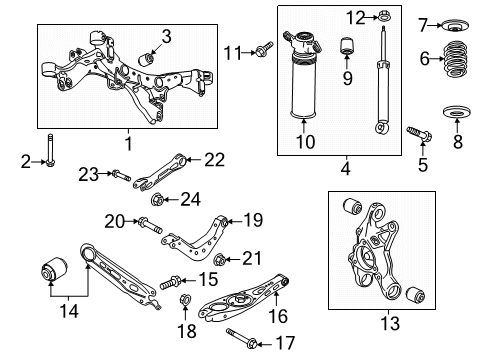 2025 GMC Terrain Rear Suspension Components Diagram