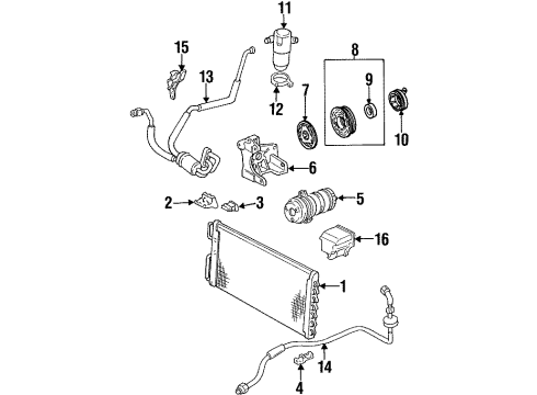 1994 Pontiac Bonneville Vacuum Tank Diagram for 25553225