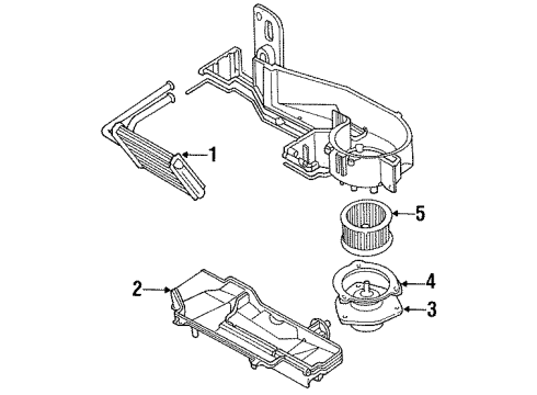 1993 Chevy Lumina Blower Motor & Fan Diagram