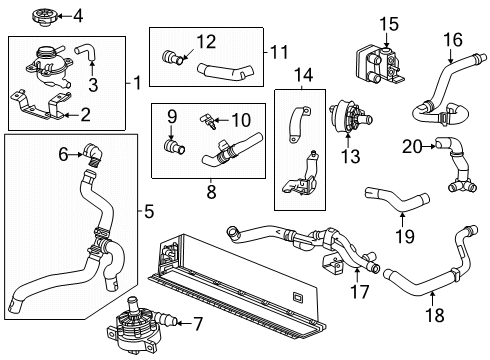 2025 Chevy Corvette Hoses, Lines & Pipes Diagram