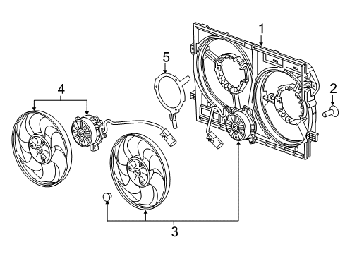 2020 Buick Envision Fan Shroud Bolt Diagram for 22980296