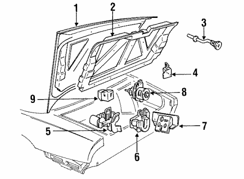 1991 Buick Park Avenue Trunk Diagram