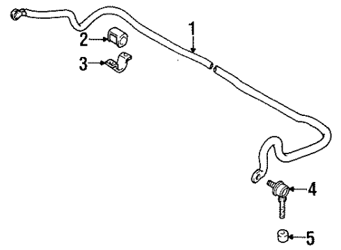 1998 Chevy Metro Stabilizer Bar & Components Diagram 2 - Thumbnail