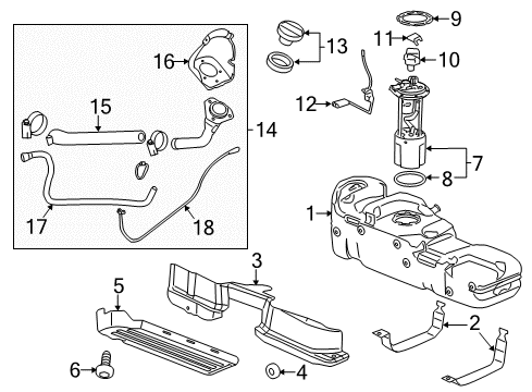 2015 Chevy Silverado 2500 HD Fuel Supply Diagram