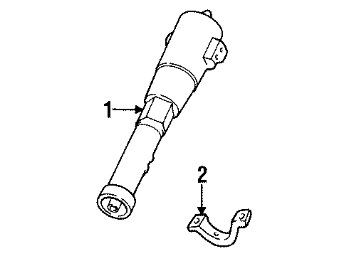 1992 Cadillac Seville Steering Column Assembly Diagram