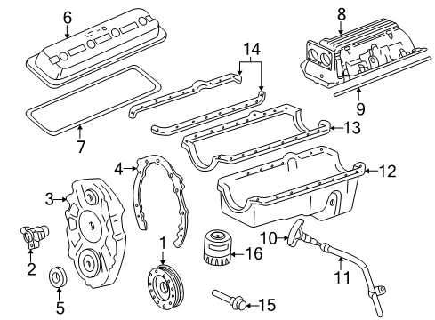 1995 Chevy Camaro Engine Parts Diagram