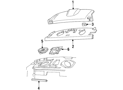2001 Chevy Lumina Interior Trim - Rear Body Diagram