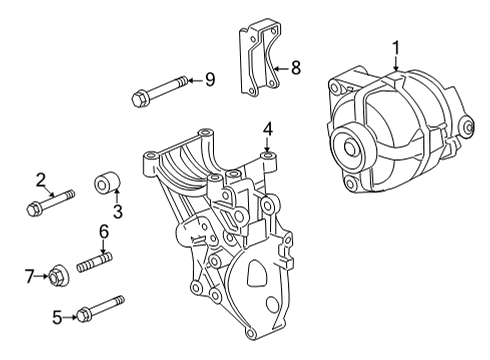 2025 GMC Sierra 3500 HD Alternator Diagram