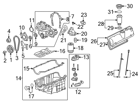 2010 Saturn Vue By-Pass Valve Diagram for 25014612