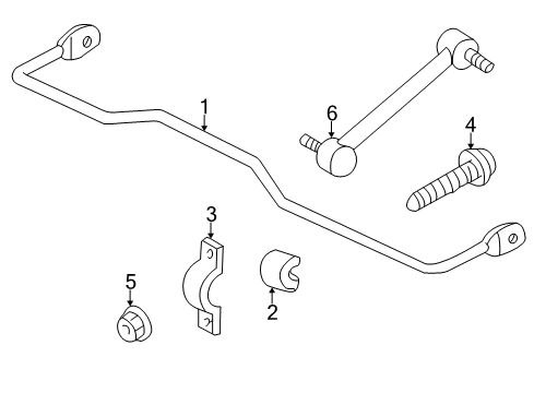 2007 Chevy Monte Carlo Stabilizer Bar & Components Diagram