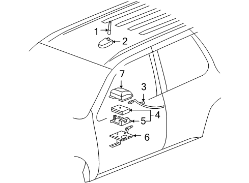 2005 Buick Rainier Electrical Components Diagram