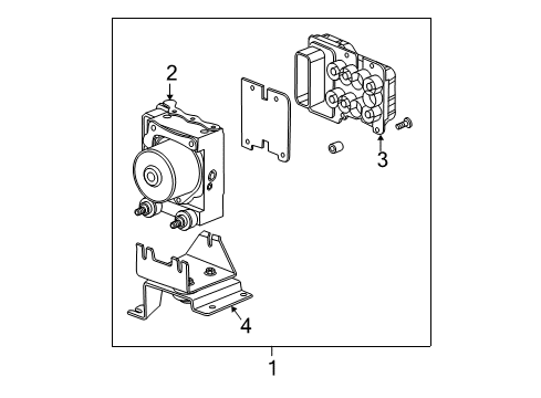 2005 Chevy Colorado ABS Components Diagram