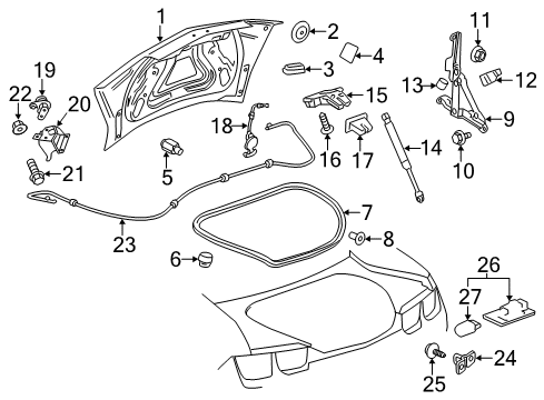 2012 Chevy Camaro Trunk Diagram
