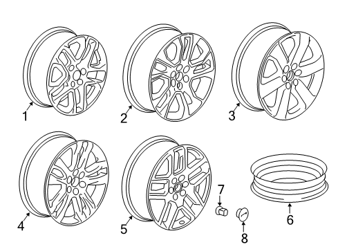 2024 Chevy Traverse Limited Wheels Diagram
