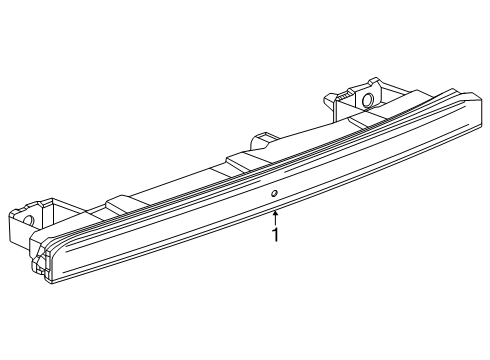 2025 GMC Terrain High Mount Lamps Diagram