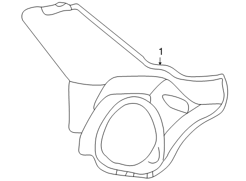 1999 Chevy Corvette Interior Trim - Quarter Panels Diagram 3 - Thumbnail