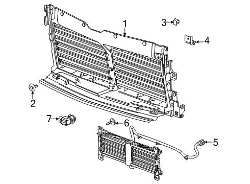 2024 Cadillac Escalade Front Panel Diagram