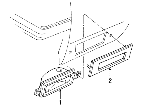 1990 Buick LeSabre Corner Lamps Diagram