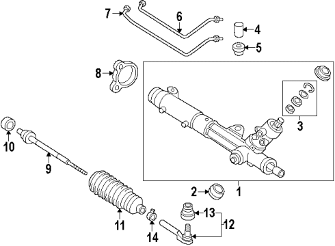 2000 Pontiac Firebird Steering Gear & Linkage Diagram