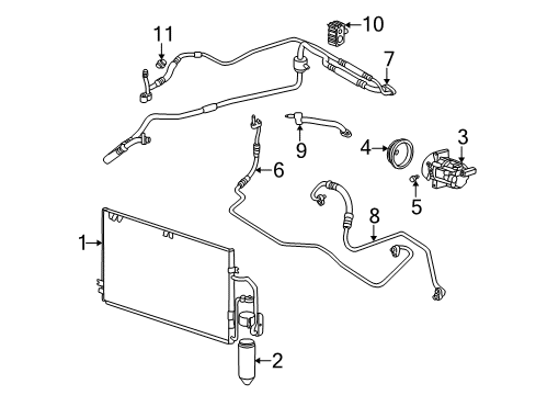 2002 Saturn L200 A/C Compressor Diagram