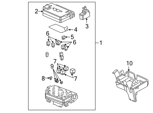 2004 Buick Rendezvous Electrical Components Diagram