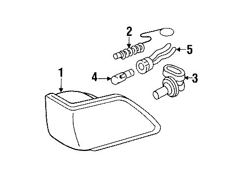 1989 Buick Century Bulb Diagram for 9442880