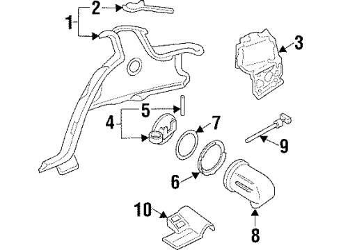 1992 Oldsmobile Achieva Fuel Door Diagram