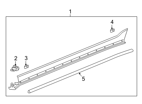 2024 GMC Terrain Exterior Trim - Pillars Diagram