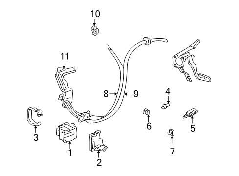 2000 Pontiac Grand Am Brake Switch Diagram for 22620887