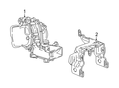 2018 Cadillac XT5 Auxiliary Heater & A/C Diagram