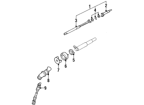 1997 Buick LeSabre Shaft & Internal Components Diagram