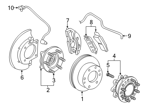 2021 GMC Savana 3500 Anti-Lock Brakes Diagram