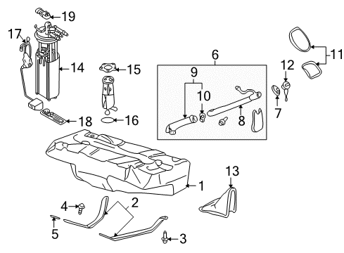 1998 Cadillac Seville Seal Kit, Driver Side Diagram for 12399117