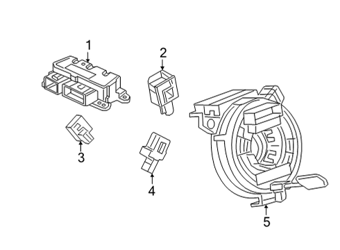 2022 Chevy Bolt EUV Supplemental Restraint System Diagram