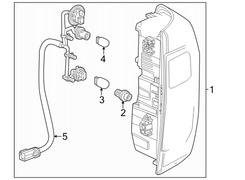 2024 GMC Canyon Bulbs Diagram