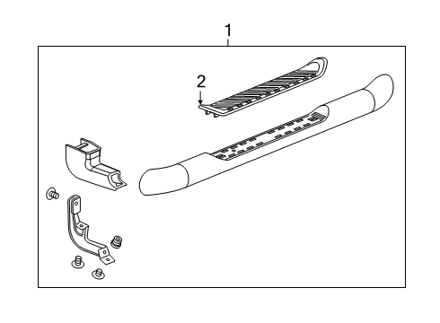 2024 Chevy Silverado 1500 Running Board Diagram