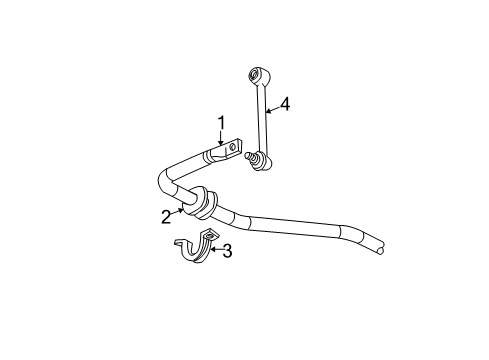2000 Chevy Tahoe Stabilizer Bar & Components Diagram 8 - Thumbnail