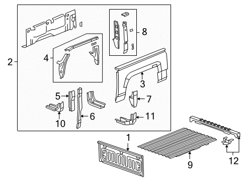 2010 Hummer H3T Floor Diagram