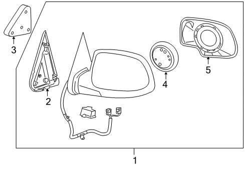 2005 Chevy Silverado 2500 HD Outside Mirrors Diagram