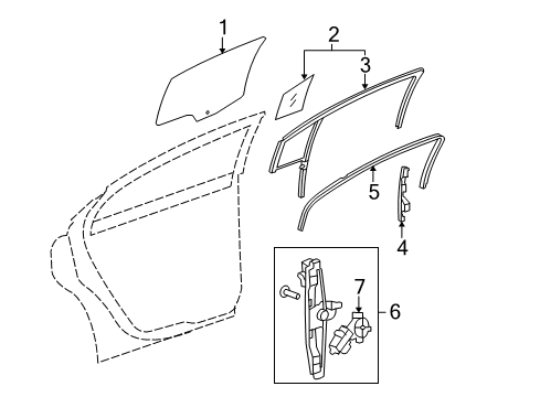 2008 Chevy Malibu Rear Door Diagram