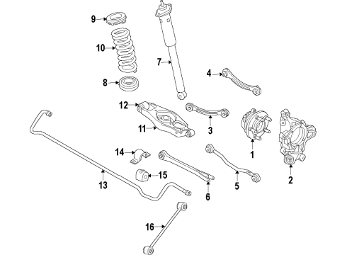 1987 Chevy Monte Carlo Trunk Lid & Components Diagram