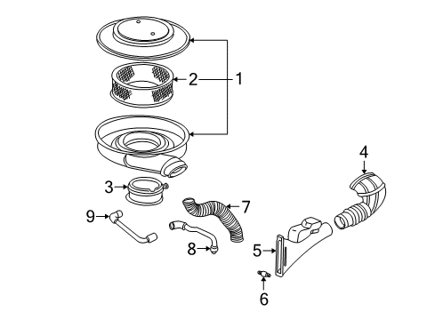 1994 Chevy S10 Air Intake Diagram 2 - Thumbnail